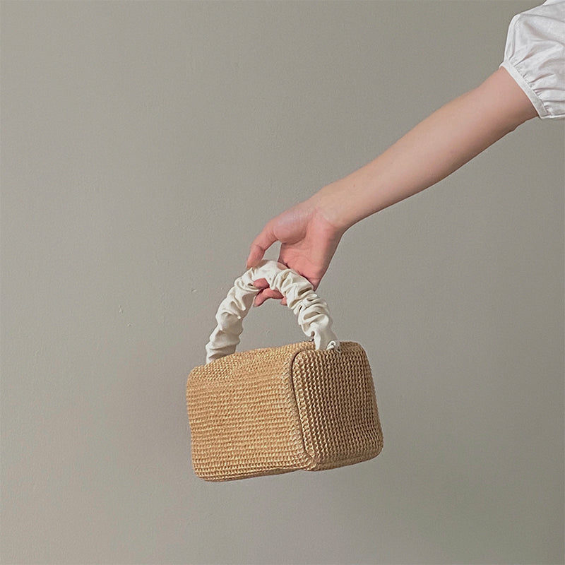 Retro Folds Hit Color Hand-held Square Bag All-match Diagonal Bag