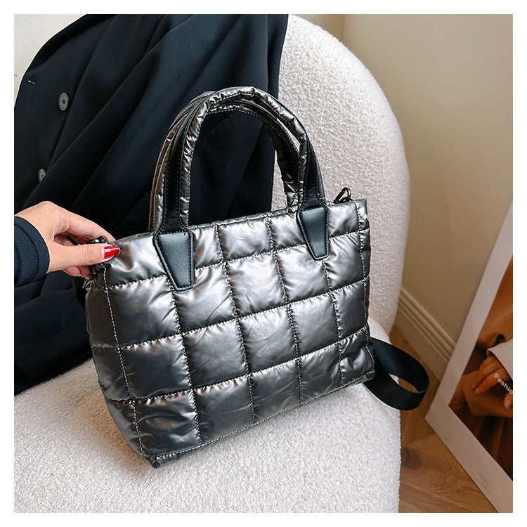 Large Capacity Women's Shoulder Crossbody Cotton Jacket Bag