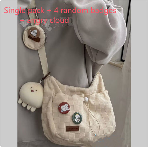 College Style Ins Style Large-capacity Crossbody Bag