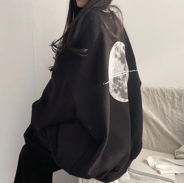 Heavy American Moon Plus Size Long Sleeve Sweater
