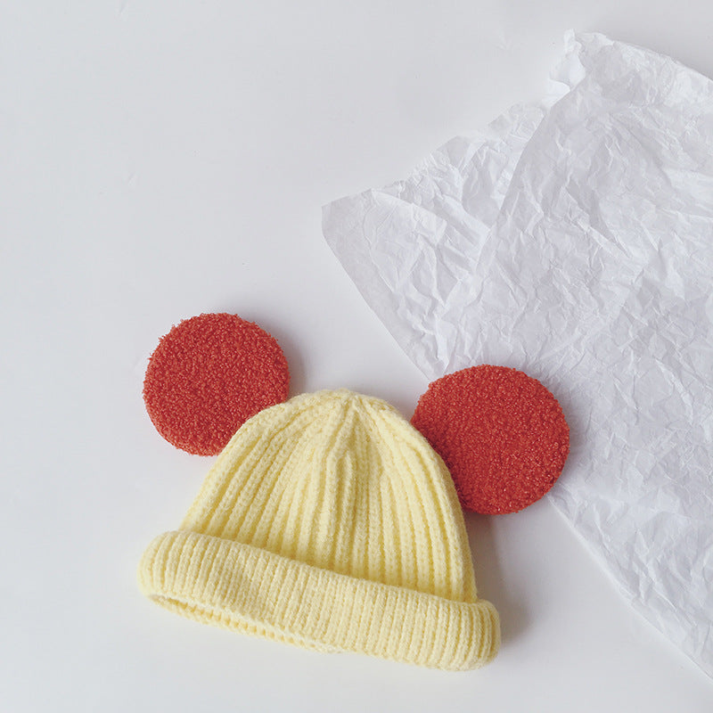Cartoon Big Ears Children Woolen Cap