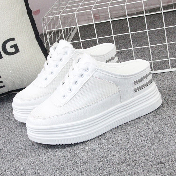 Hollow Breathable Net Shoes Women's White Shoes