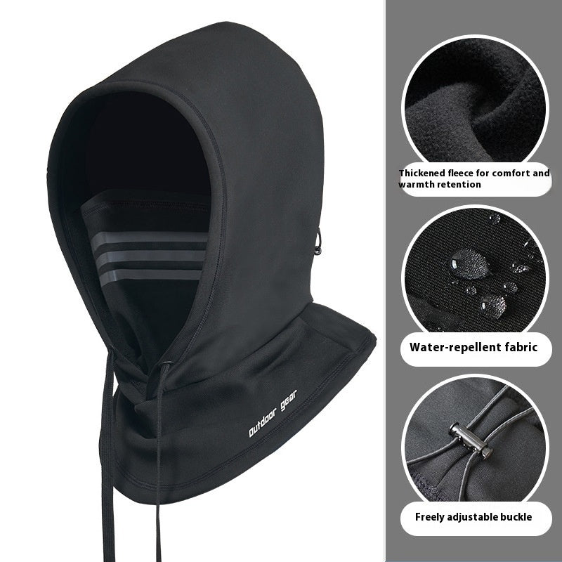Winter Headgear Scarf Integrated Ski Cycling Full Face Thermal And Windproof Hat