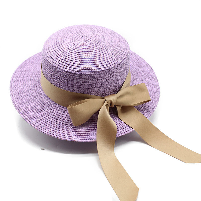 Summer Flat Brim Straw Hat Female Japanese And Korean