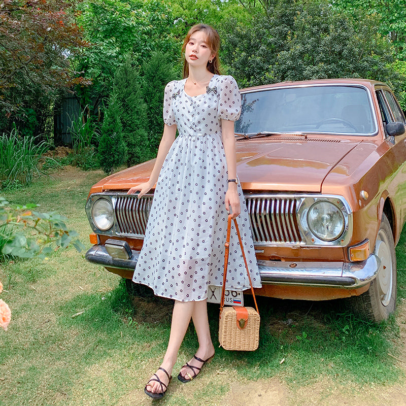 Green Long Dress For Children
