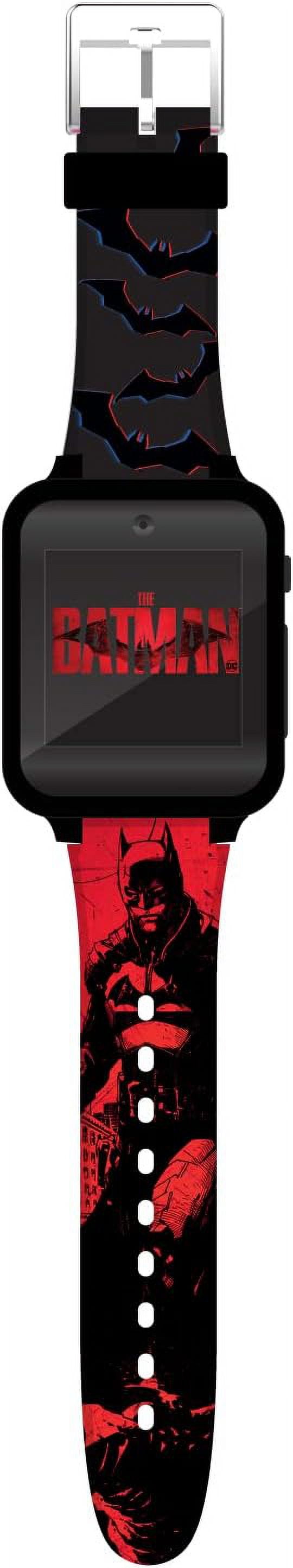 Batman Black Kids Educational Learning Touchscreen Smart Watch Toy for Girls, Boys, Toddlers - Selfie Cam, Learning Games, Alarm, Calculator, Pedometer & More (Model: BAT4973AZ)