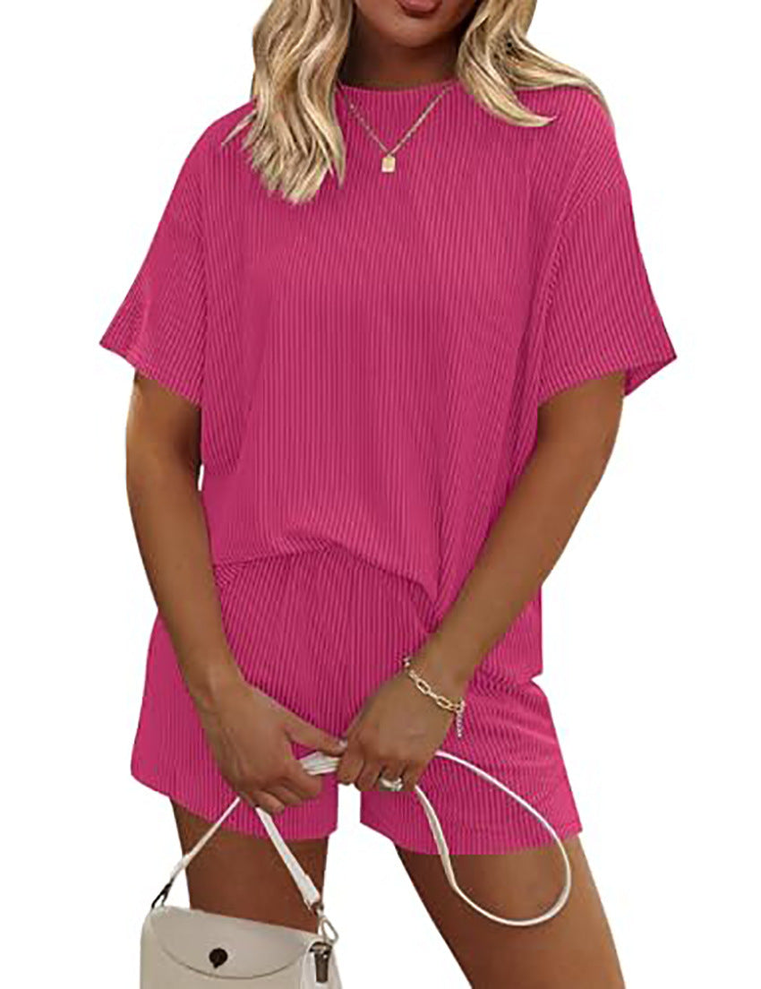 Women's Summer New Striped Casual Set