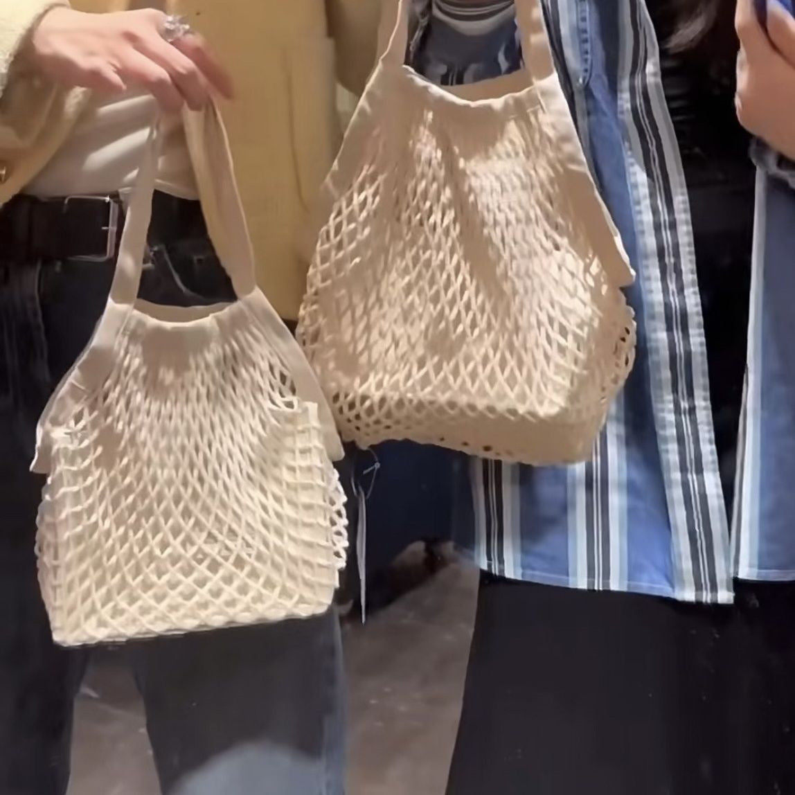 Summer Woven Hollowed Handbag For Women