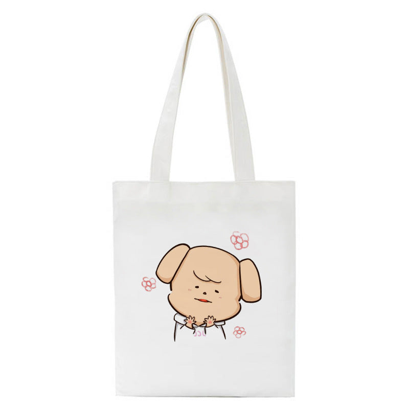 Cute Cartoon Canvas Tutor Lunch Bag