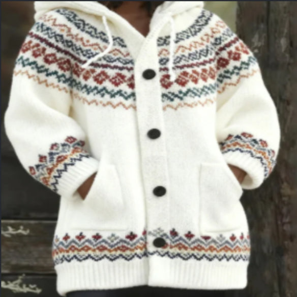 Sweater Autumn And Winter Loose Twist Cardigan