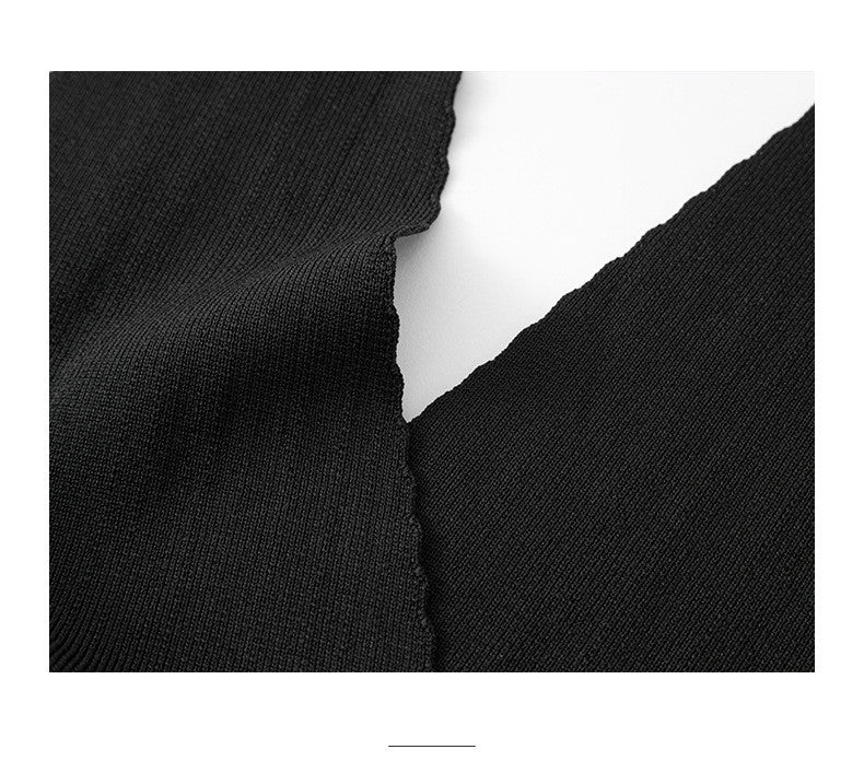 Sleeveless High Waist Strap Casual Knit Jumpsuit Autumn