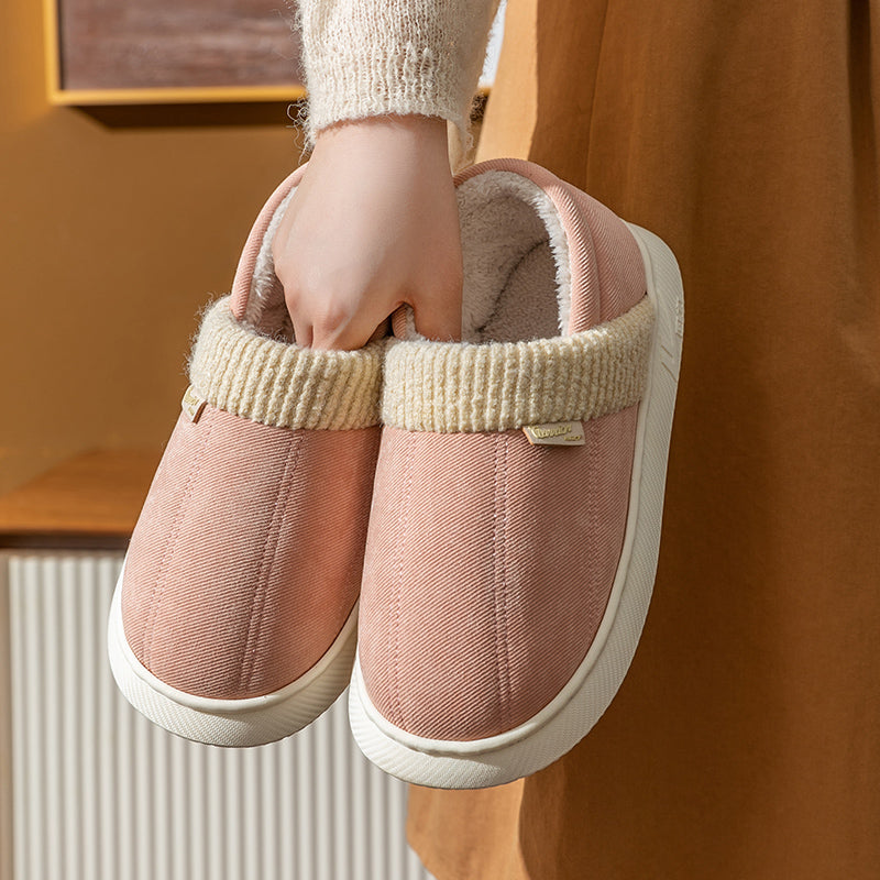 Women's Bag Heel Home Indoor Anti-Slip Cotton Slippers