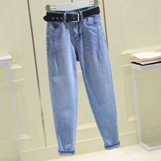 Women's Loose High Waist Slim Harem Daddy Pants