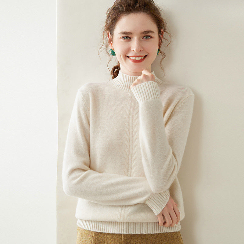 Cashmere Knitted Bottoming Shirt