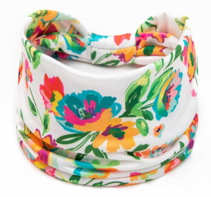 Sports Headband Printed Wide Brimmed Scarf