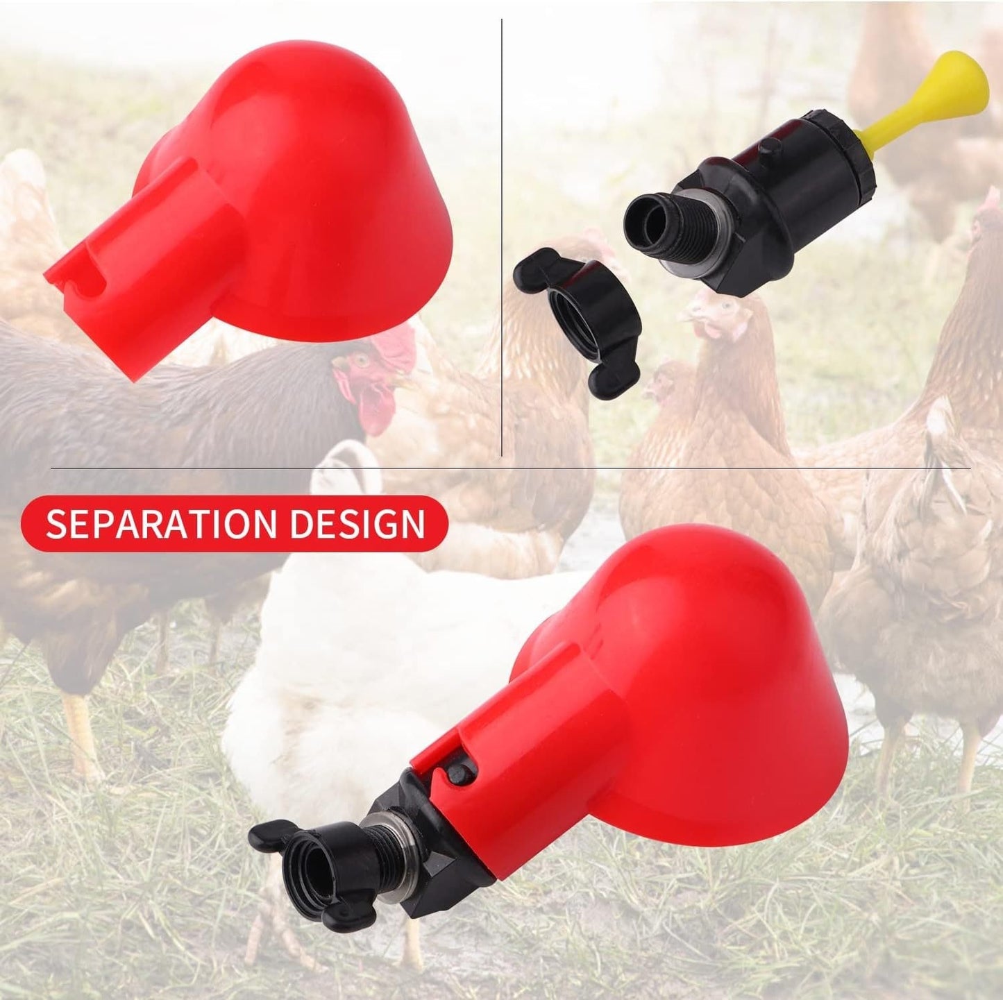 Chicken Water Bowl Poultry Automatic Drinking Bowl Chicken, Duck, And Goose Drinking Cup