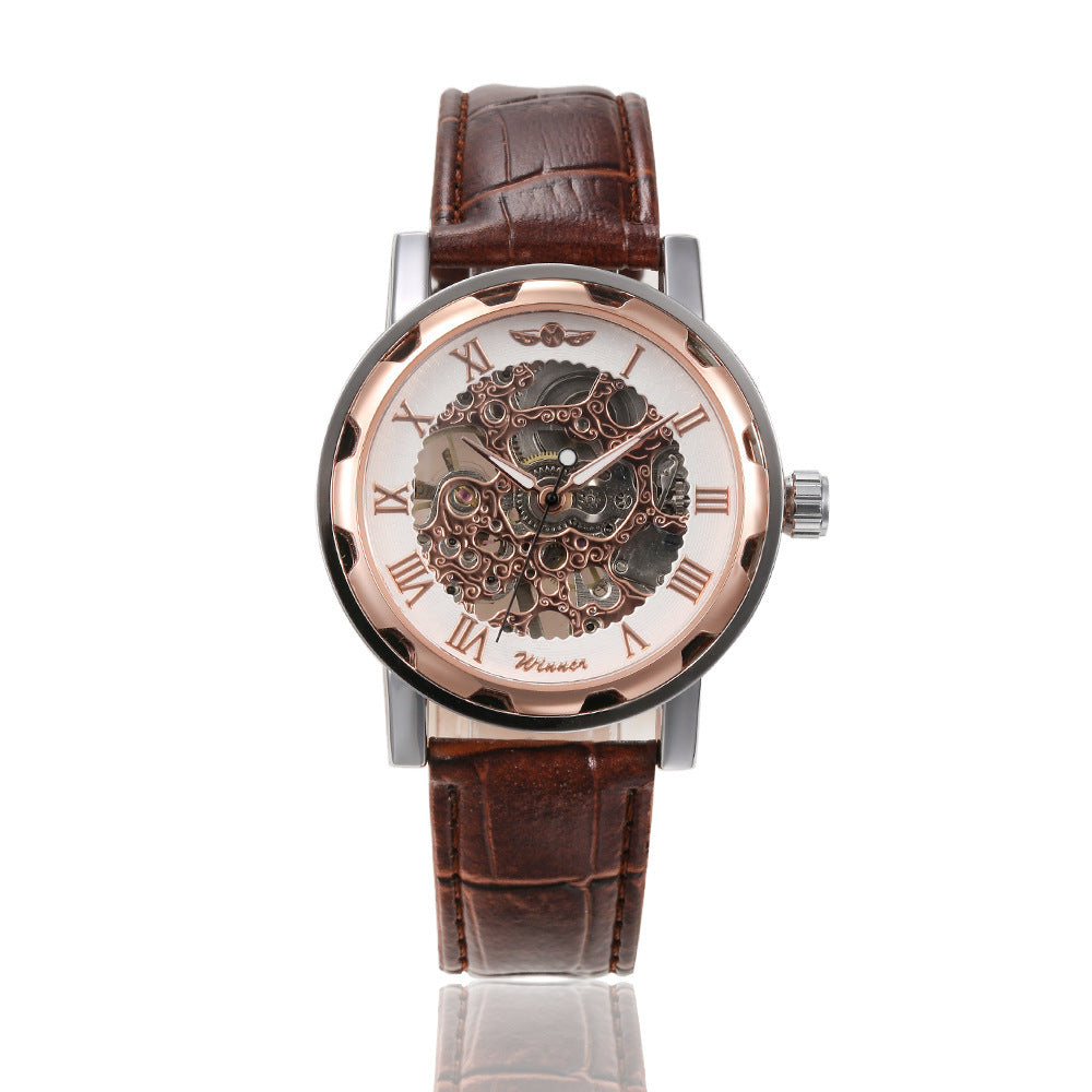 Retro Belt Manual Mechanical Watch