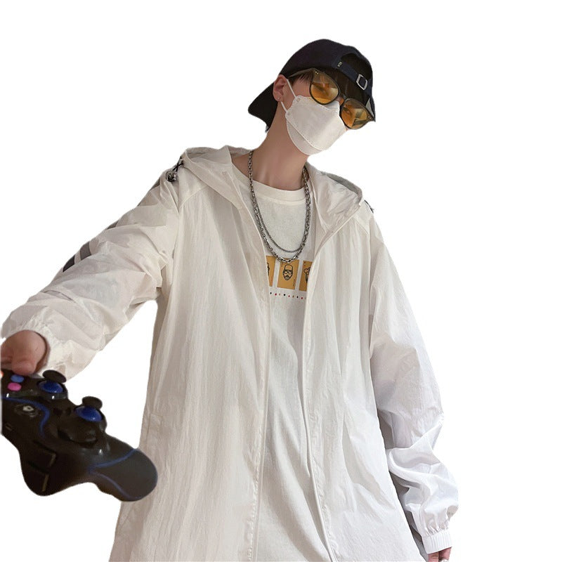 Men's Youth Loose Sunscreen Clothes Coat Outdoor Fishing