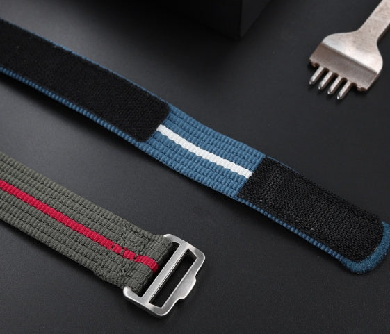Velcro Canvas Nylon Stripe Strap