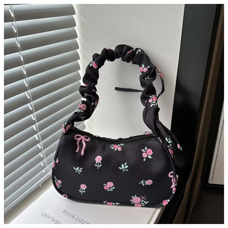Fresh And Sweet Floral Underarm Bag For Women