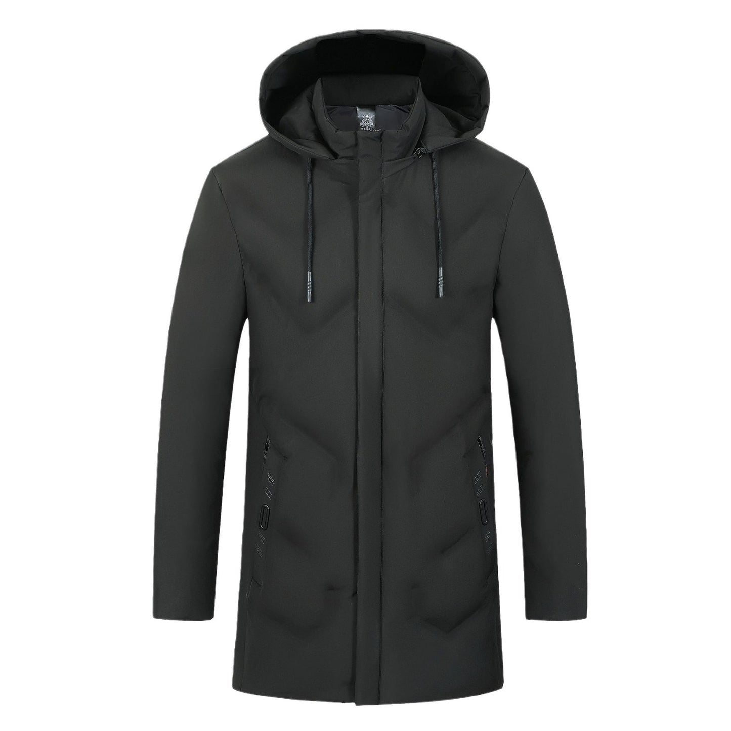Thickened Mid-length Casual Warm Cotton Men's Jacket