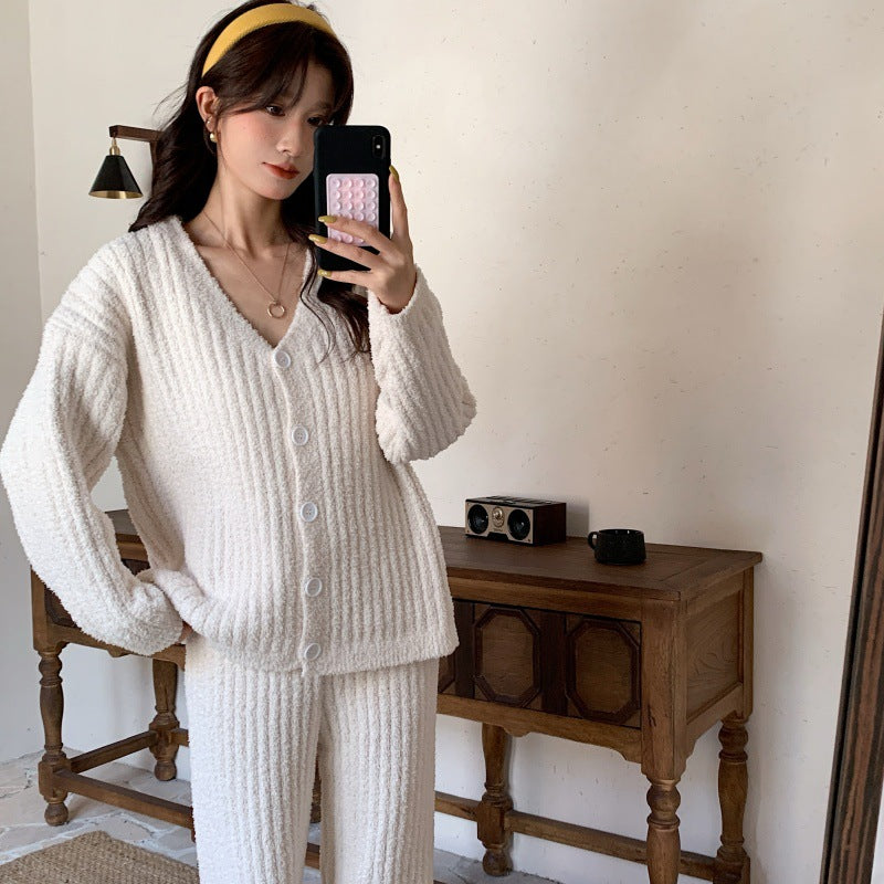 Women's Winter New Thick Thermal Pajamas Suit