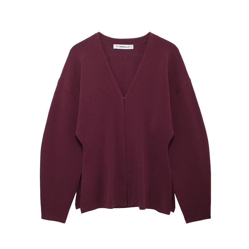 European And American Style Women's Temperament V-neck Long Sleeve Shirt A- Line Skirt Outfit