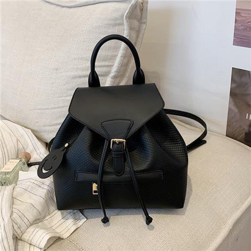 Bag Female Backpack Large Capacity Color Bump Student School Bag