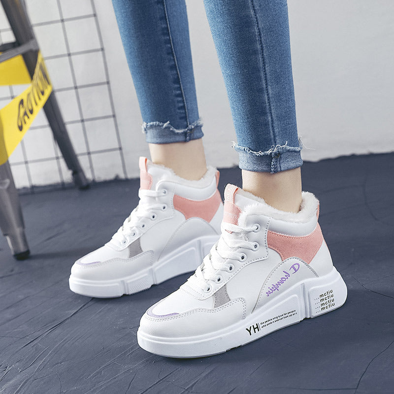 Fashion Winter Warm And Velvet Student Snow Boots