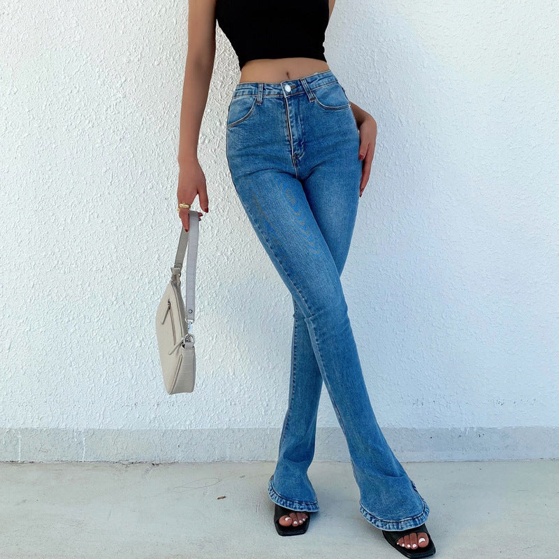 Mikro-elastiske Hvide Hverdagsjeans