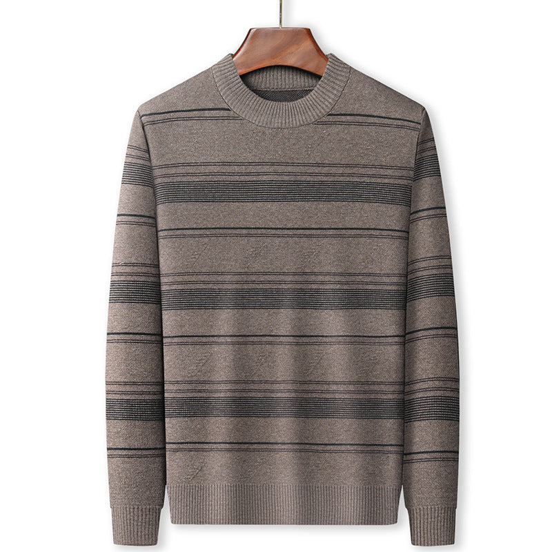 Men's Knitwear Middle-aged Casual Round Neck