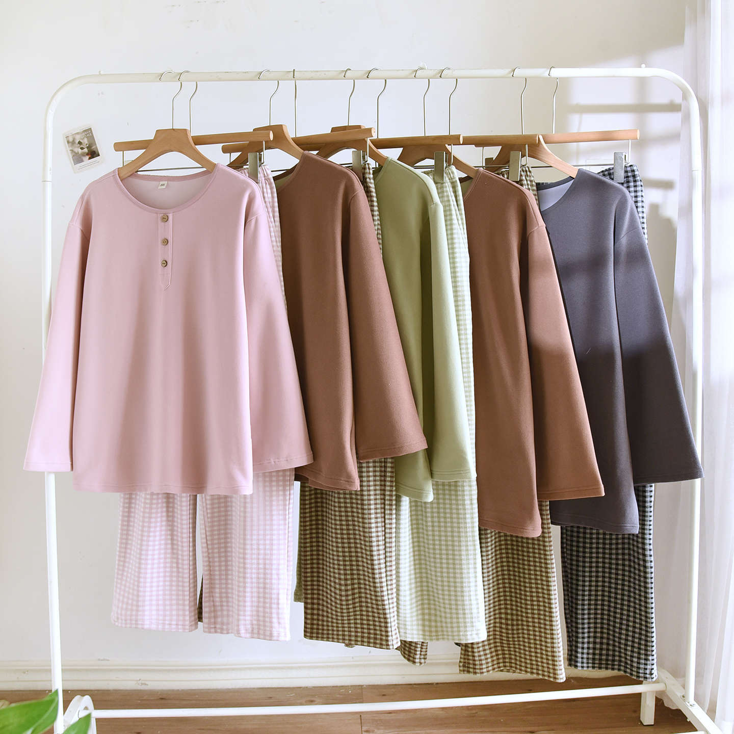 Pajamas Women's Autumn And Winter Warm Long Sleeves Can Be Outerwear Homewear