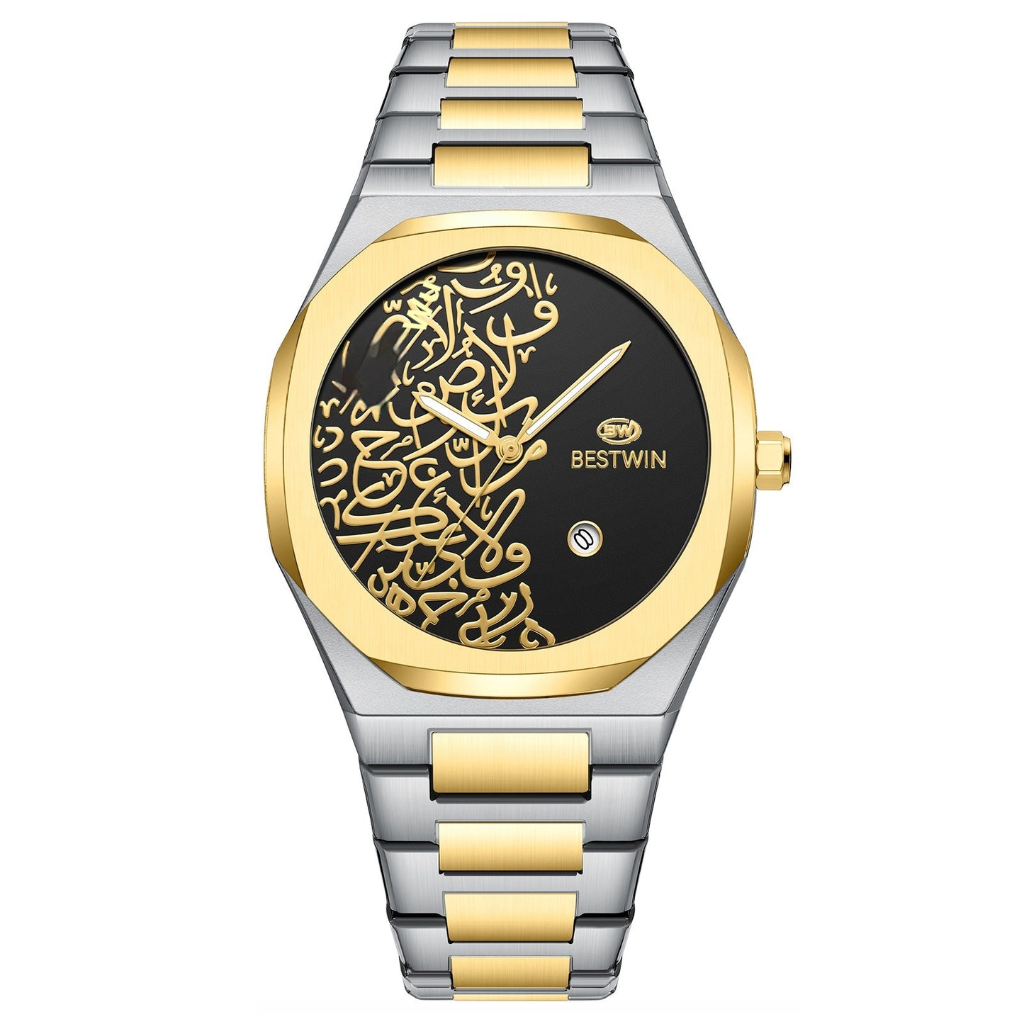 Quartz Mens Watch With A Marble Pattern