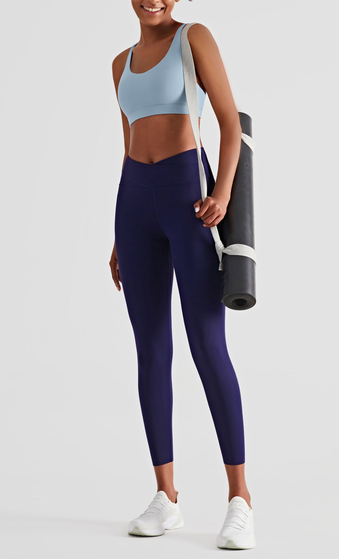 Fitness Leggings Hot Sweat Double Waist Thin Outdoor Hips Yogabukser