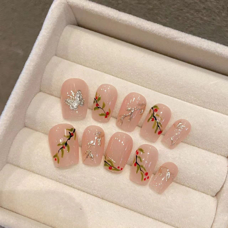 Nail Art Spring Little Flowers Summer Vibe Wearable Fake Nails