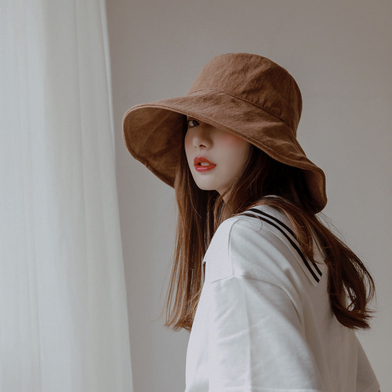 Hat Female Summer Big Eaves Sun Protection Fisherman