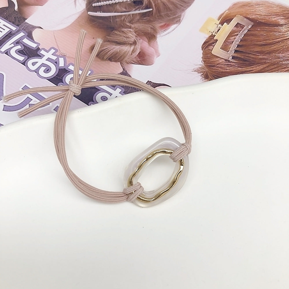 Japanese Style Simple Rubber Headband Head Rope Acetic Acid Ornament
