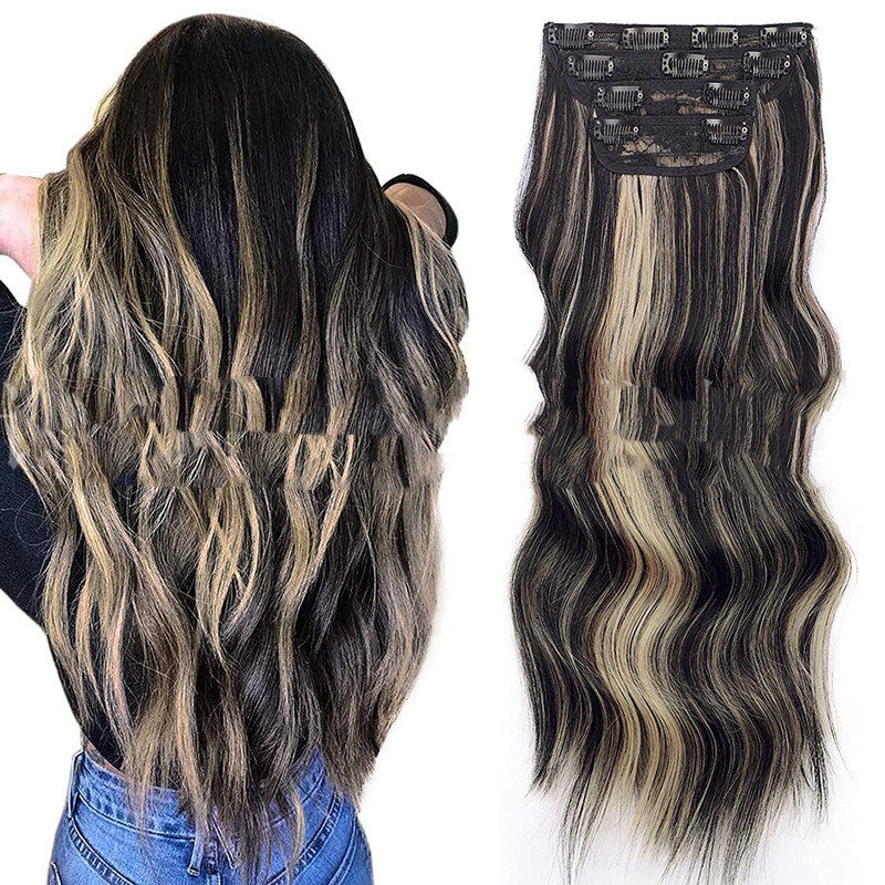 Female  Occidental Clip Chemical Fiber Replacement Wig Film