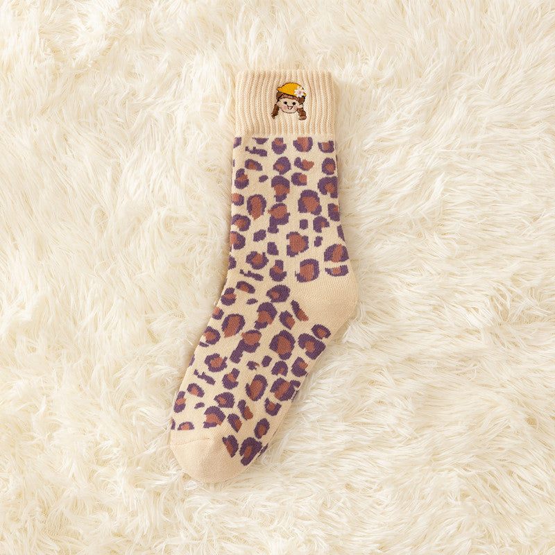 Autumn And Winter New Socks Women's Thickened Fleece-lined Warm