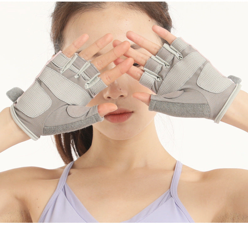 Lightweight Equipment Training Half Finger Dumbbell Non-slip Wear-resistant Fitness Gloves