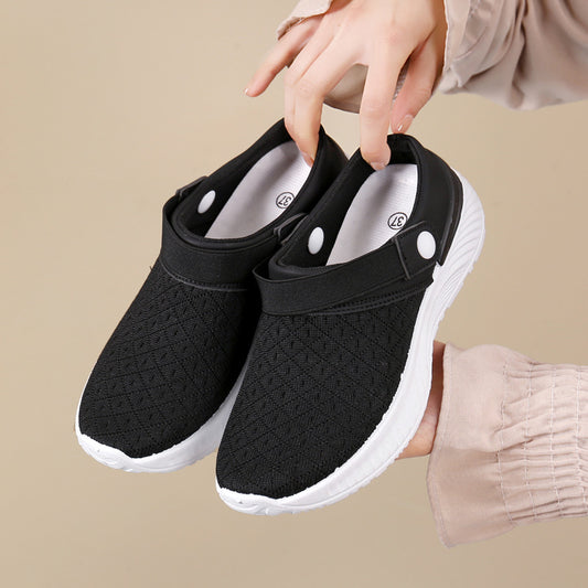 Sommer Nye Åndbare Casual Sko Mesh Stilfulde Semi-slippers
