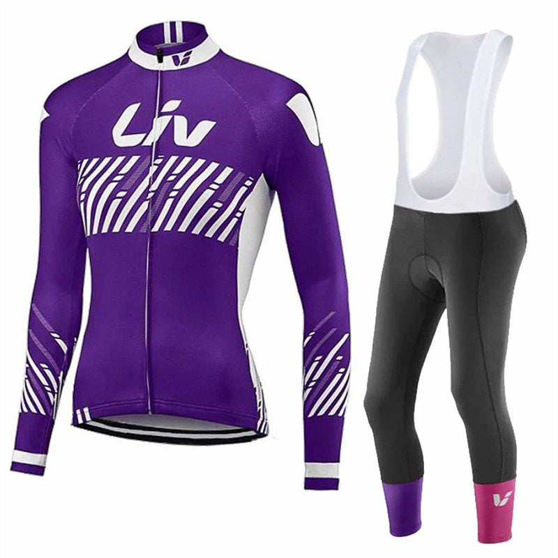 Autumn Long Sleeve Thin Mountain Bike Cycling Clothes Suit