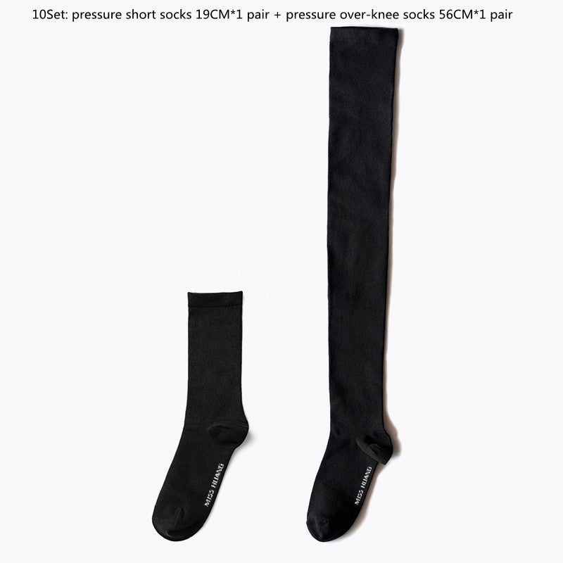 Double Segment Pressure Thin Leg Women's Tube Socks