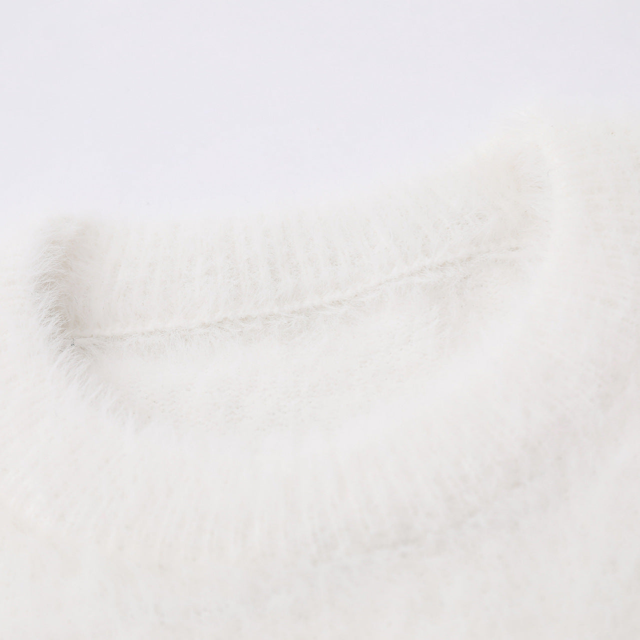 Winter Real Shot American Sweet Girl Loose Furry Pullover Sweater