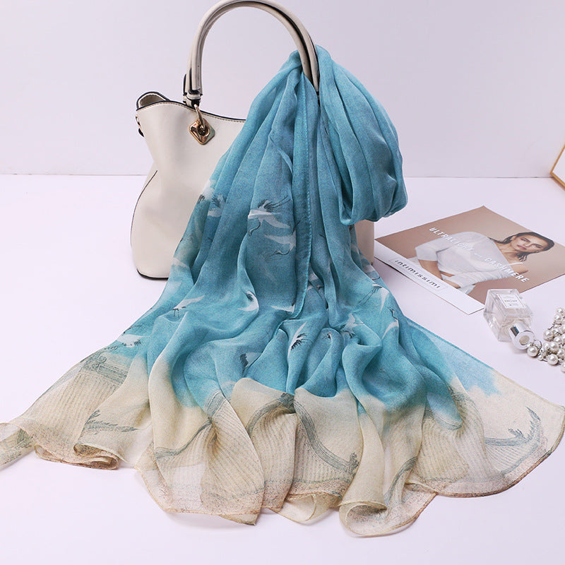 Women's Qianli Jiangshan Tu Tulle Scarf