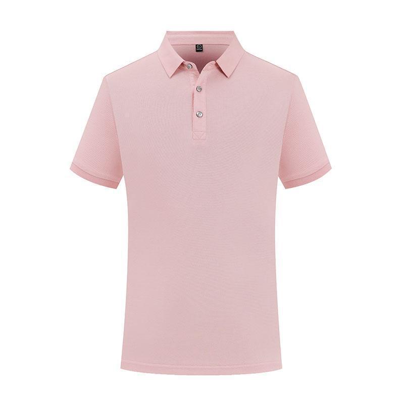 Solid Color Lapel Short Sleeve Polo Shirt