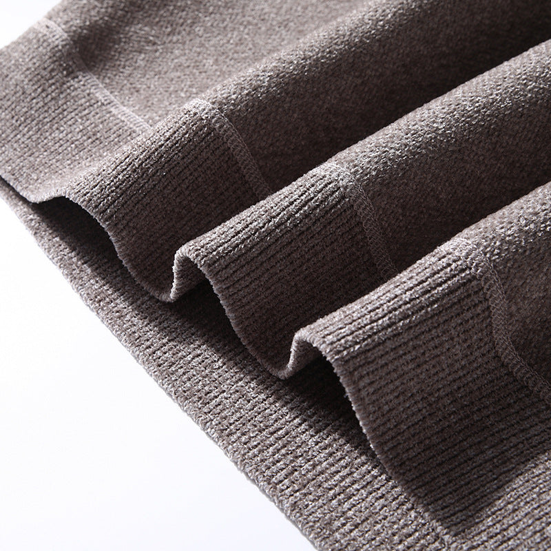 Mænds Plus Fleece Varm Højhalset Sweater