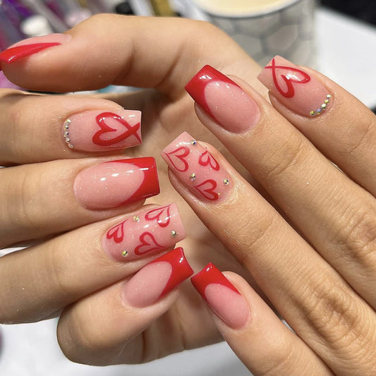 Wear Armor Square French Red Love