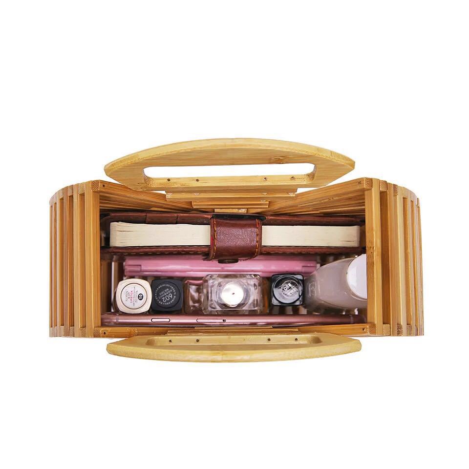 Bamboo Woven Bag High-end Portable Simple Retro