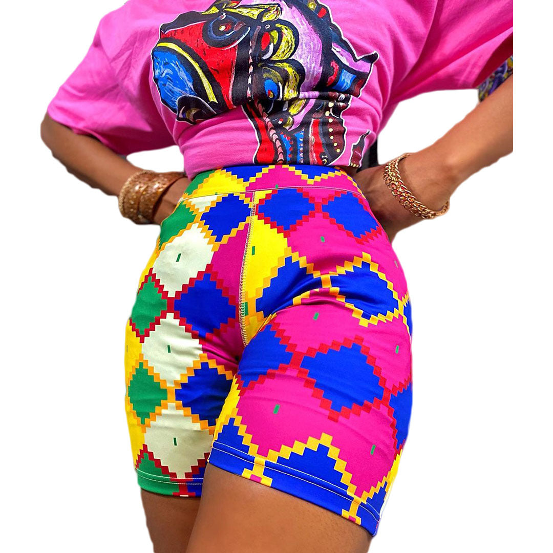 Sexy Women's Solid Color Print Shorts